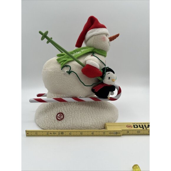 Christmas Hallmark Jingle Pals Swooshin 2012 Musical Skiing Snowman W/tag Work - Picture 12 of 15